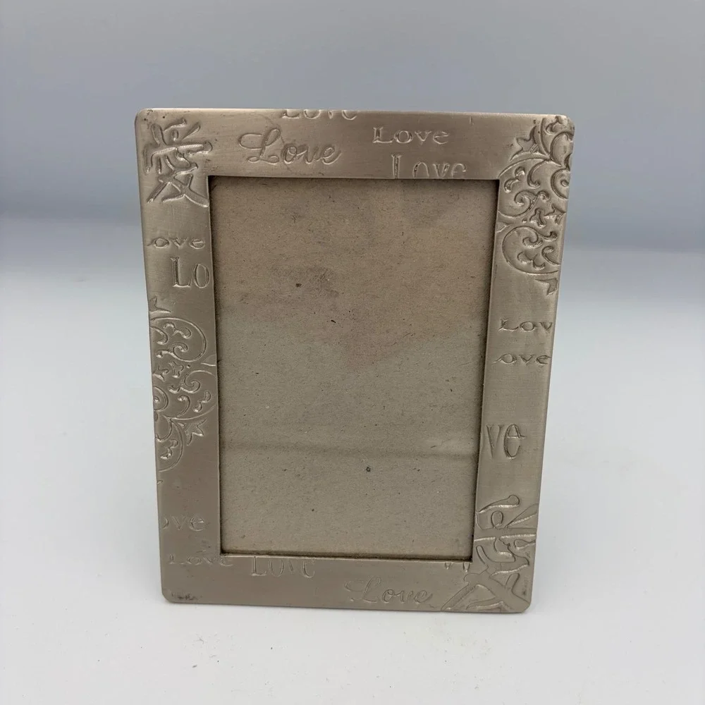 Millenium New York Silver Tone Love Photo Frame‎ Tabletop Display